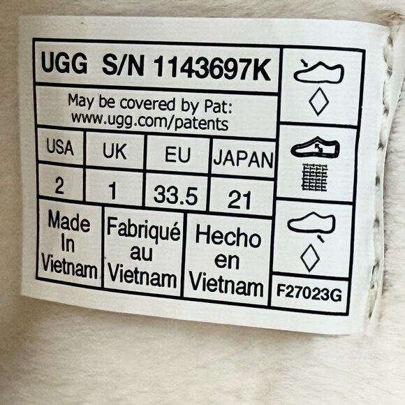 Big Kids Size 2-UGG Classic BRELLAH MINI Rain/Winter Boots-Mustard Seed/Jasmine - Picture 7 of 7